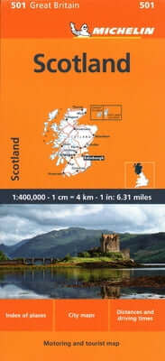 Great Britain: Scotland Map # 501 Folded Michelin Travel Publications