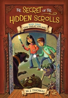 Paperback book titled The Secret of the Hidden Scrolls: The Great Escape by Worthy Kids, featuring a colorful cover with adventurous illustrations.