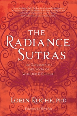 Paperback of The Radiance Sutras book by Sounds True, featuring a colorful cover with spiritual artwork and elegant typography.