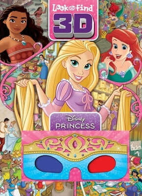 Disney Princess: Look and Find 3D Hardcover Pi Kids