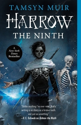 Paperback of Harrow the Ninth by Tor Books, featuring dark, atmospheric cover art with intricate gothic design.