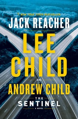 Paperback copy of "The Sentinel," a Jack Reacher novel by Random House Publishing Group, featuring cover art and title.