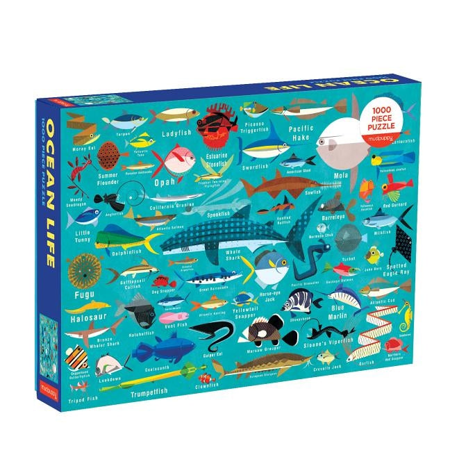 Ocean Life 1000 Piece Family Puzzle Other Galison