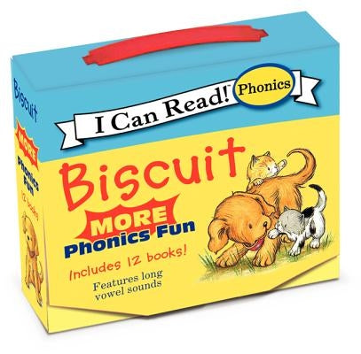 Biscuit: More 12-Book Phonics Fun!: A Box of 12 Mini-Books Featuring Short and Long Vowel Sounds for Dog Lovers Paperback HarperCollins