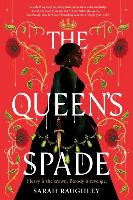 Paperback of The Queen's Spade novel by HarperCollins featuring a close-up of the book cover with elegant design.