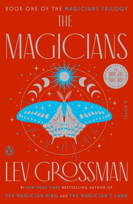 Paperback of The Magicians by Penguin Books, featuring the book cover with artistic design and title text.