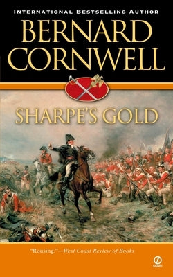 Mass market paperback of Sharpe's Gold by Berkley Books featuring a cover illustration of a historical military scene.