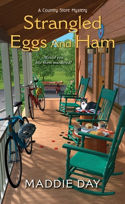 Cover of "Strangled Eggs and Ham" mass market paperbound novel by Kensington Publishing Corporation featuring a colorful illustration.