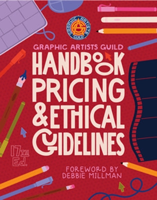 Paperback Graphic Artists Guild Handbook, 17th Edition by MIT Press, featuring pricing and ethical guidelines for graphic artists.