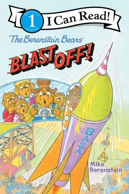 Paperback of The Berenstain Bears Blast Off! by HarperCollins, featuring colorful cover illustration of the Bear family in space.