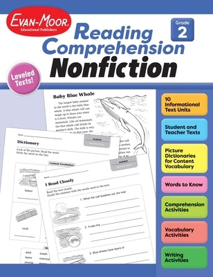 Reading Comprehension: Nonfiction, Grade 2 Teacher Resource by Evan-Moor Educational Publishers