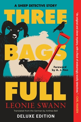 Paperback copy of "Three Bags Full" by Soho Crime, featuring the book cover with title and author details.