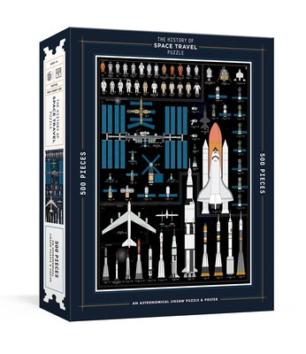 The History of Space Travel Puzzle: Astronomical 500-Piece Jigsaw Puzzle & Poster: Jigsaw Puzzles for Adults Board Games Clarkson Potter Publishers