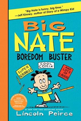 Big Nate Boredom Buster paperback book by HarperCollins featuring colorful cover art with Nate and friends.