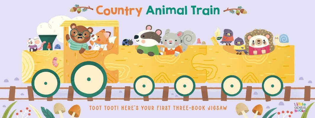 Animal Train - Country Board Book Little Genius Books