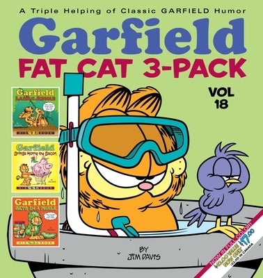 Garfield Fat Cat 3-Pack paperback books by Random House Worlds featuring Garfield, the iconic orange tabby cat, stacked together.