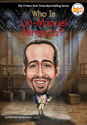 Paperback book titled "Who Is Lin-Manuel Miranda?" by Penguin Young Readers Group, featuring a colorful cover illustration.
