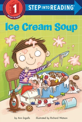 Paperback of Ice Cream Soup by Random House Books for Young Readers, featuring colorful whimsical cover art with playful illustrations.