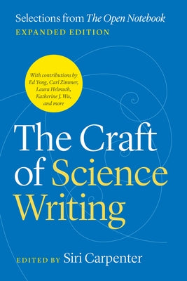 Paperback book titled "The Craft of Science Writing" by University of Chicago Press, featuring a close-up of the cover design.
