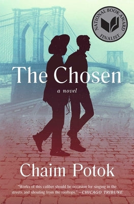 Paperback copy of "The Chosen" by Simon & Schuster, showing the book cover with title and author details.