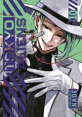Tokyo Aliens 10 paperback manga by Square Enix Manga, featuring colorful alien characters on the cover.