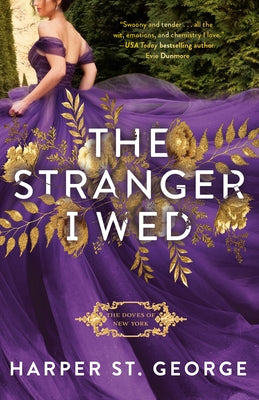 Paperback copy of "The Stranger I Wed" novel by Berkley Books featuring a cover with a romantic scene and vintage design.
