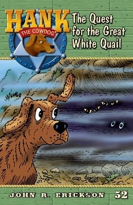 Paperback copy of "The Quest for the Great White Quail" by Maverick Books, featuring a colorful cover illustration.