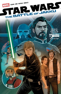 Paperback book titled "Star Wars: Battle of Jakku" with cover art featuring starships and battle scenes, published by Licensed Publishing.