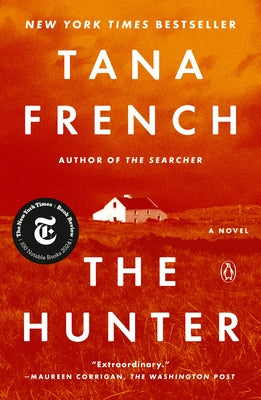Paperback copy of The Hunter by Penguin Books, featuring the book cover with title and author details.