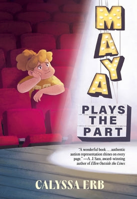 Paperback book titled "Maya Plays the Part" by Annick Press, featuring a colorful cover illustration.