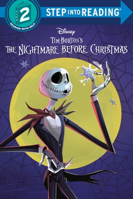 Paperback copy of Disney Tim Burton's The Nightmare Before Christmas book by Random House Disney, featuring spooky Halloween and Christmas themes.