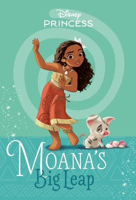 Paperback of Moana's Big Leap Disney Princess storybook by Random House, featuring colorful cover art with Moana.