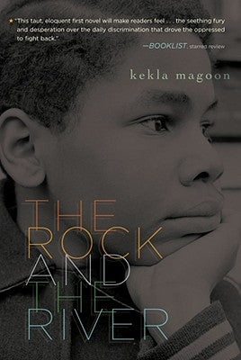 Paperback of The Rock and the River by Aladdin Paperbacks, showing the book cover with title and artwork.