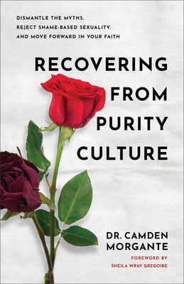 Paperback book titled "Recovering from Purity Culture" by Baker Books, featuring a cover with a calming design and title text.