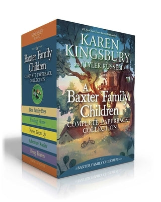 Set of five children's paperback books from the Baxter Family Collection by Simon & Schuster, featuring colorful covers and family themes.