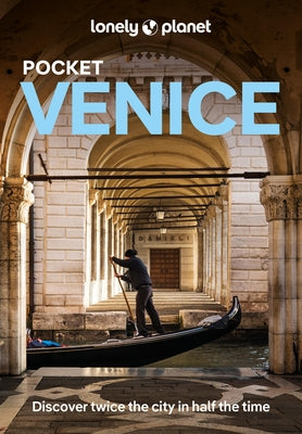 Paperback Lonely Planet Pocket Venice travel guide with map and city tips, designed for easy use during sightseeing.