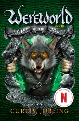 Paperback copy of "Rise of the Wolf" by Viking Books for Young Readers, with a dark wolf illustration on the cover.