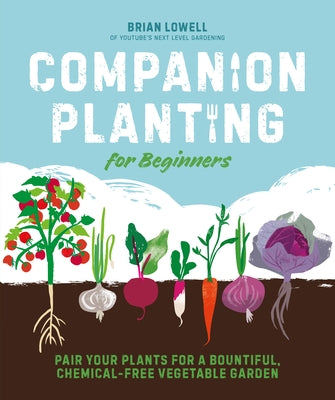 Paperback book titled "Companion Planting for Beginners" showing colorful vegetable garden illustrations by DK Publishing.