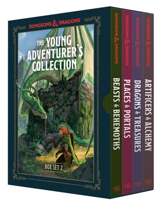 Paperback box set of Dungeons & Dragons The Young Adventurer's Collection Box Set 2 by Ten Speed Press, featuring Beasts, Dragons, and Places.