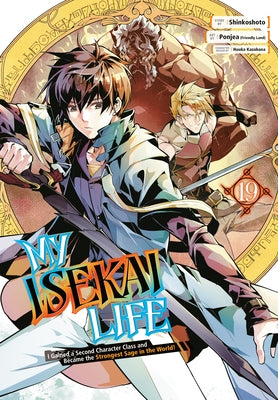 Paperback manga volume of My Isekai Life 19 by Square Enix Manga, featuring colorful cover art of the strongest sage character.