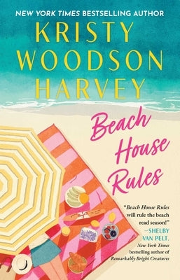 Paperback of Beach House Rules novel by Gallery Books, featuring a colorful beach-themed cover design.
