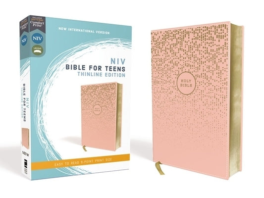 Niv, Bible for Teens, Thinline Edition, Leathersoft, Pink, Red Letter Edition, Comfort Print Bible Zondervan