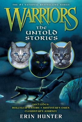 Paperback of Warriors: The Untold Stories by HarperCollins, featuring a cover with illustrations related to the popular book series.