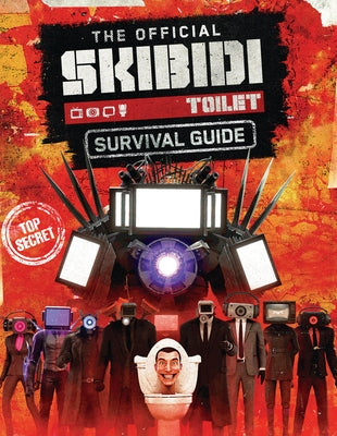 Paperback copy of The Official Skibidi Toilet Survival Guide by Scholastic Inc. featuring colorful cover art and playful design.