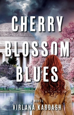 Paperback book titled Cherry Blossom Blues by Virlana Kardash, featuring a cover with cherry blossoms and a blue color theme.