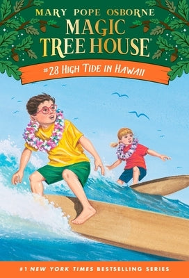 Paperback of "High Tide in Hawaii" by Random House Books for Young Readers, featuring a colorful cover illustration.