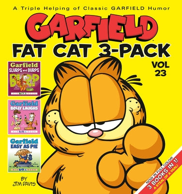 Three Garfield Fat Cat paperback books from the #23 series by Random House Worlds, featuring colorful comic covers and illustrations.