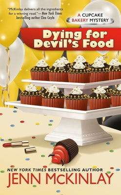 Cover of "Dying for Devil's Food" mass market paperbound novel by Berkley Books featuring dark, mysterious artwork.