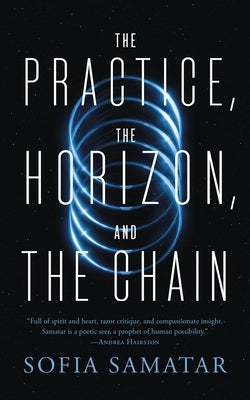 Paperback of "The Practice, the Horizon, and the Chain" by Tordotcom showing the book cover with title and author details.