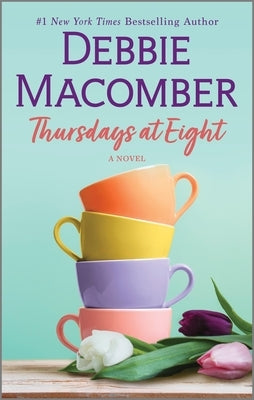 Cover of "Thursdays at Eight" mass market paperback by Mira Books, featuring a colorful illustration with a cozy, inviting scene.